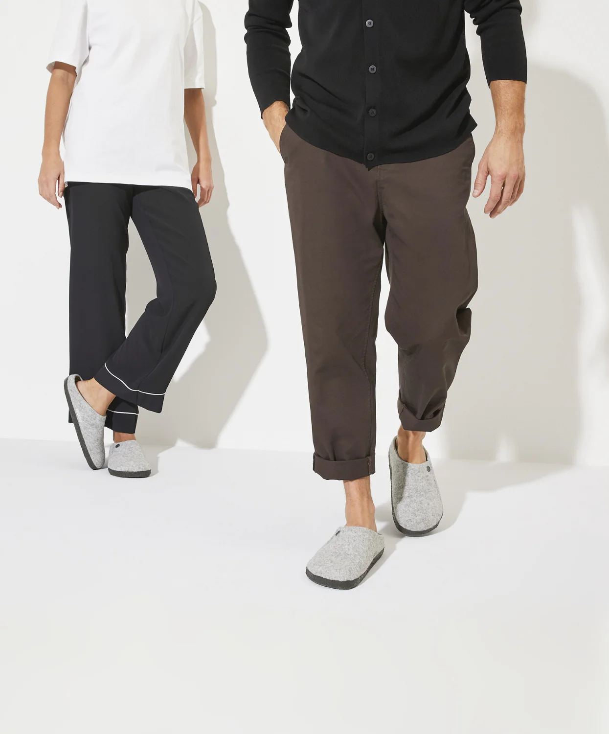 Birkenstock Zermatt Wool Felt Light Grey Clogs - Image 3