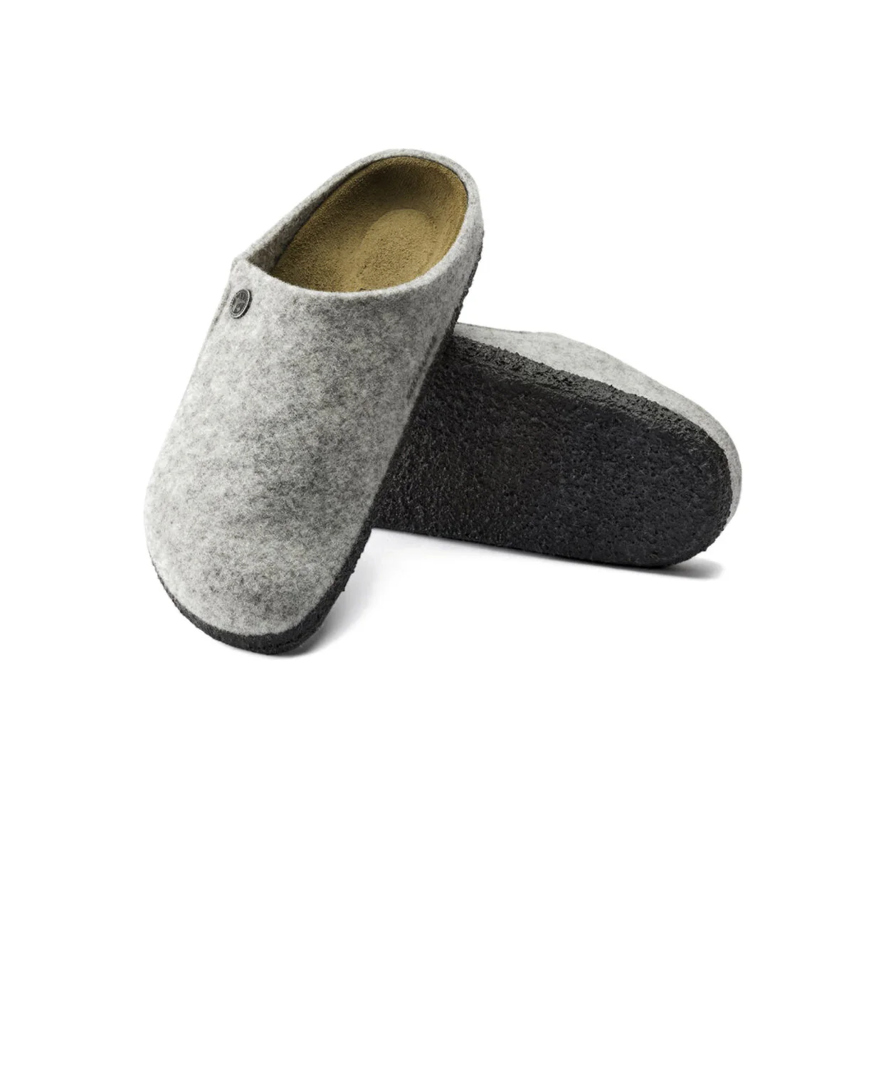 Birkenstock Zermatt Wool Felt Light Grey Clogs - Image 5
