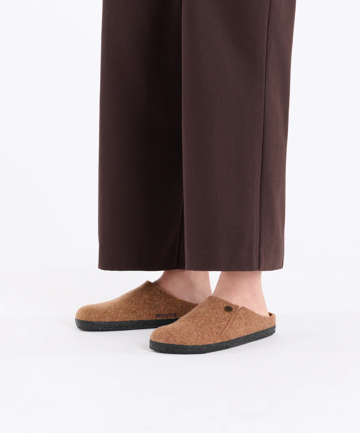 Birkenstock Zermatt Wool Felt Toffee Melange Clogs - Image 2