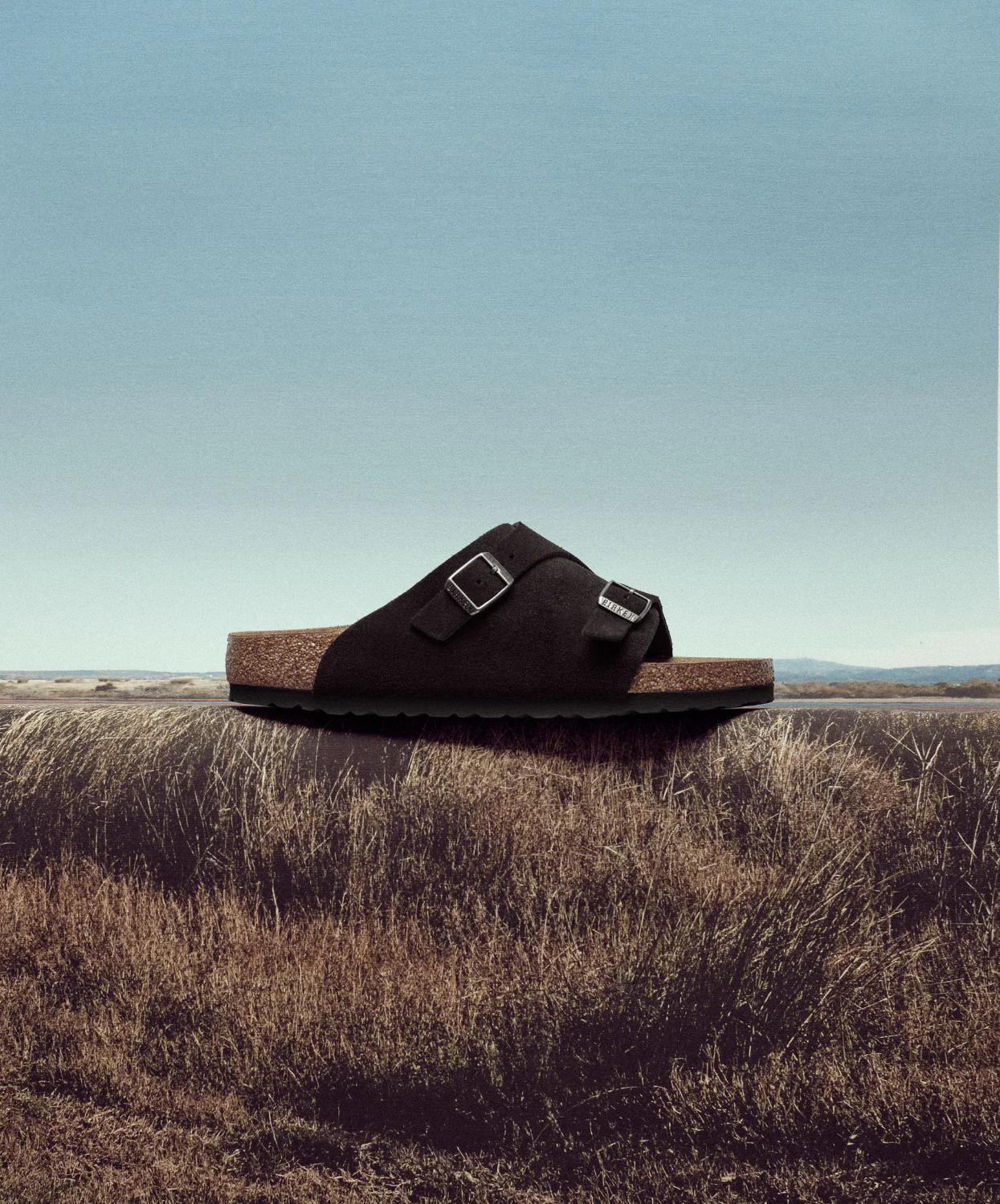 Birkenstock Zurich Suede Leather Black Sandals - Image 3
