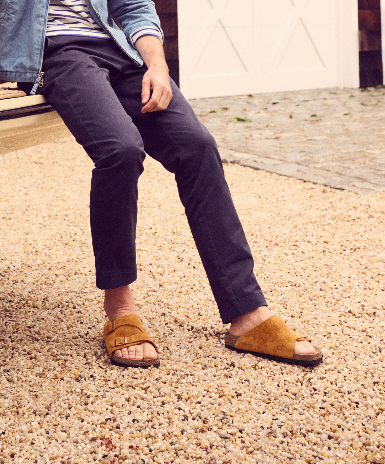 Birkenstock Zurich Suede Leather Mink Sandals - Image 3
