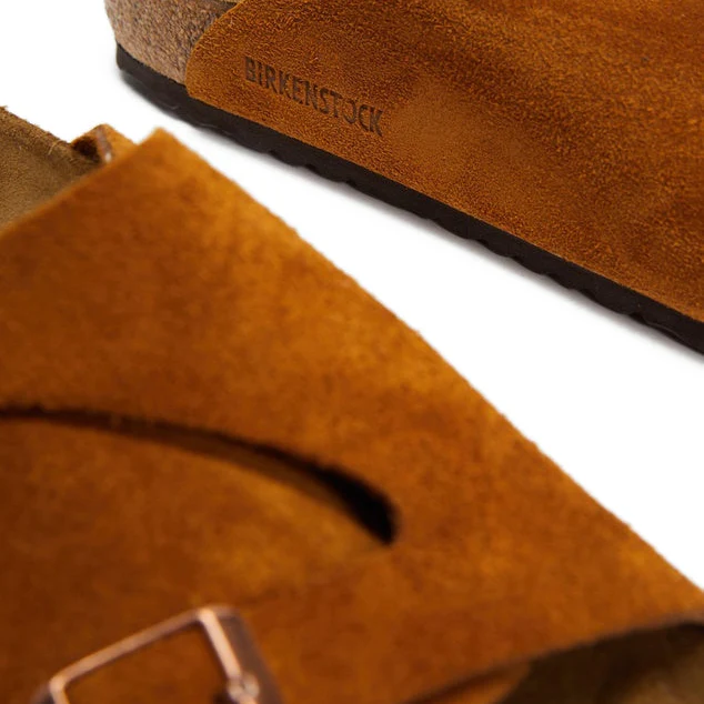 Birkenstock Zurich Suede Leather Mink Sandals - Image 5