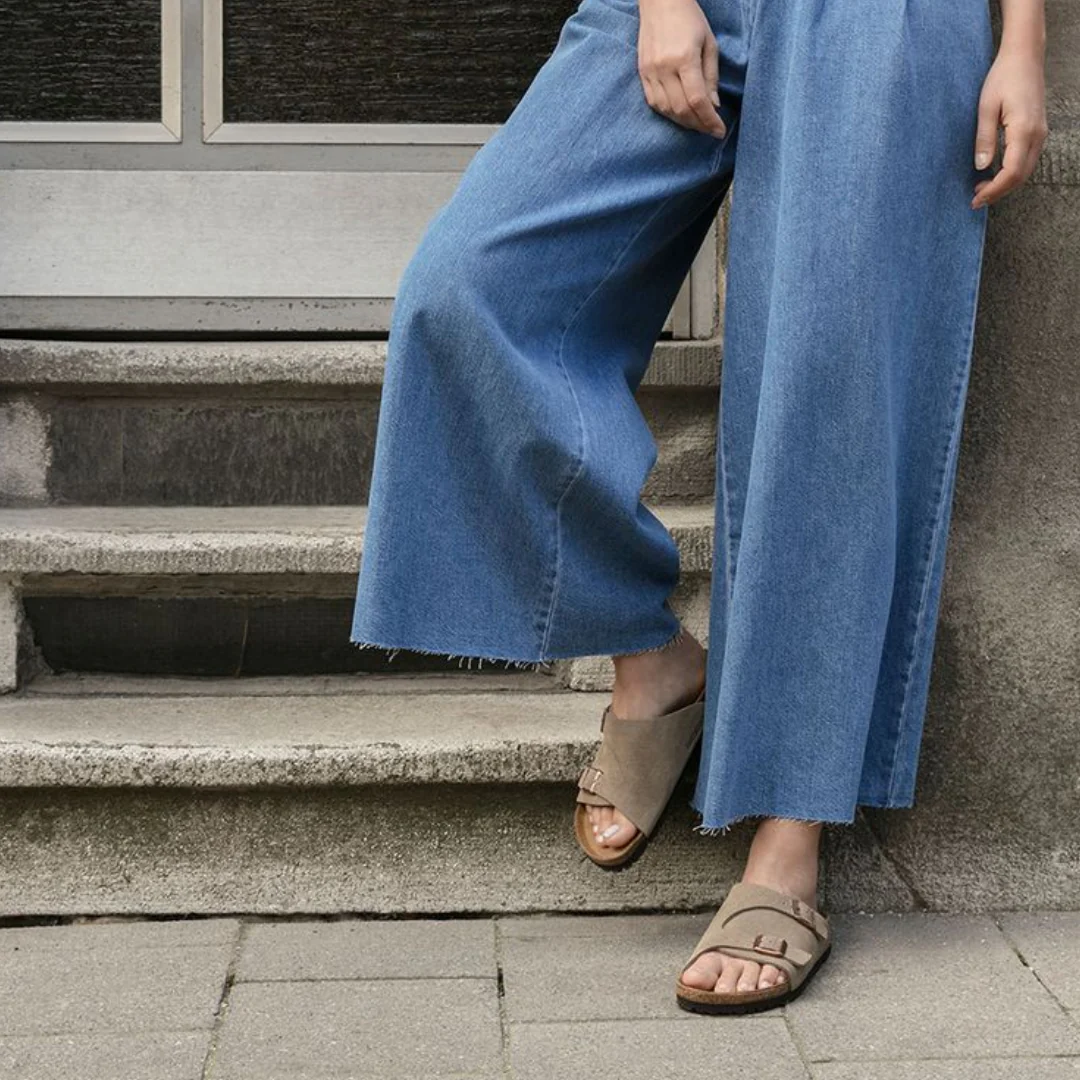 Birkenstock Zurich Suede Leather Taupe Sandals - Image 3