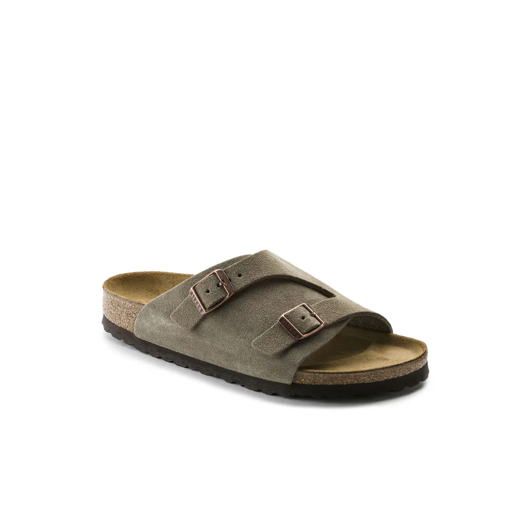 Birkenstock Zurich Suede Leather Taupe Sandals - Image 4