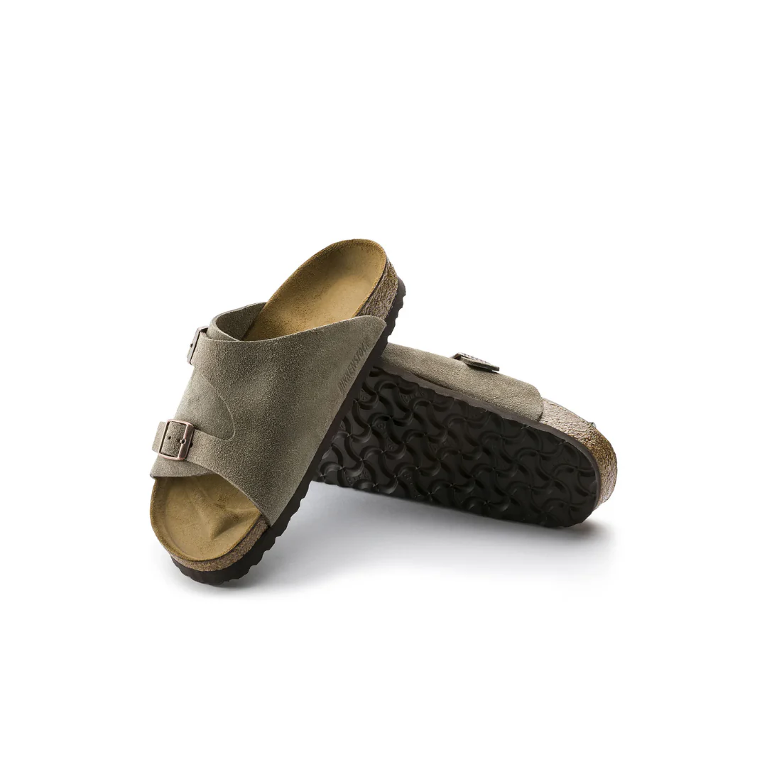 Birkenstock Zurich Suede Leather Taupe Sandals - Image 5