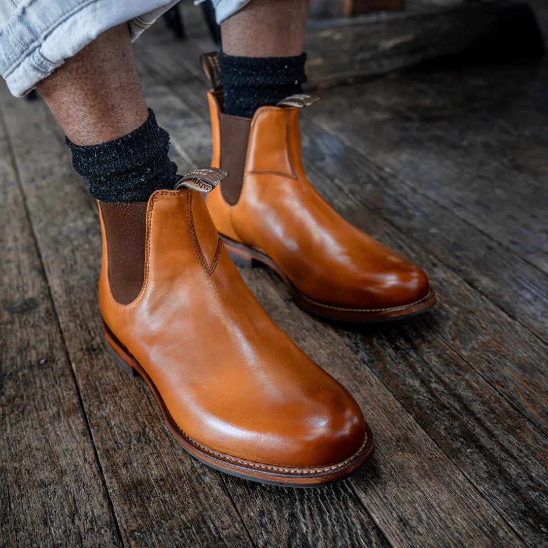 Blundstone 158 Heritage Unisex Chestnut Leather Lifestyle Boots - Image 3