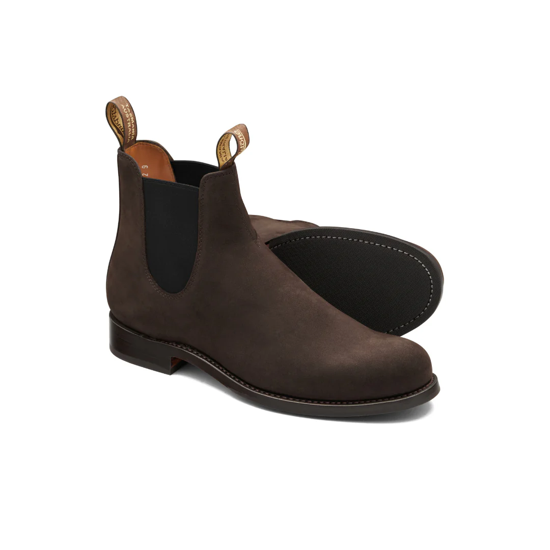 Blundstone 159 Heritage Unisex Chocolate Brown Nubuck Lifestyle Boots - Image 5