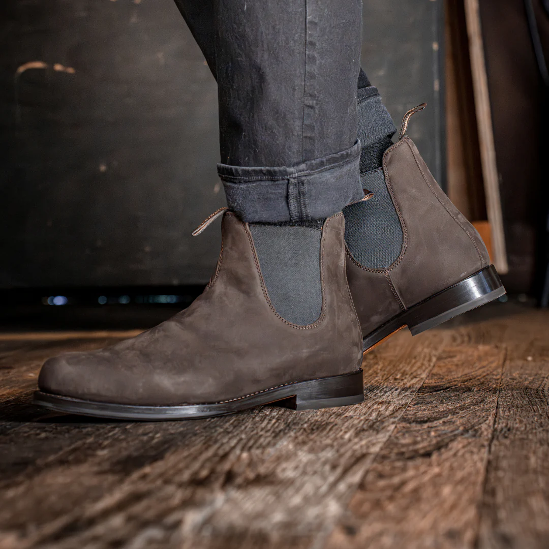 Blundstone 159 Heritage Unisex Chocolate Brown Nubuck Lifestyle Boots - Image 6