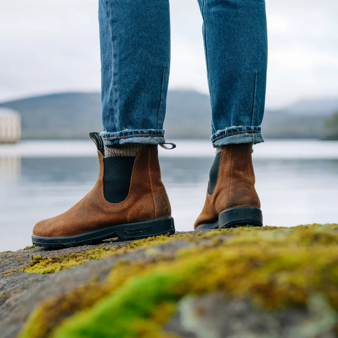Blundstone 1911 Tobacco Brown Unisex Suede Boots - Image 2