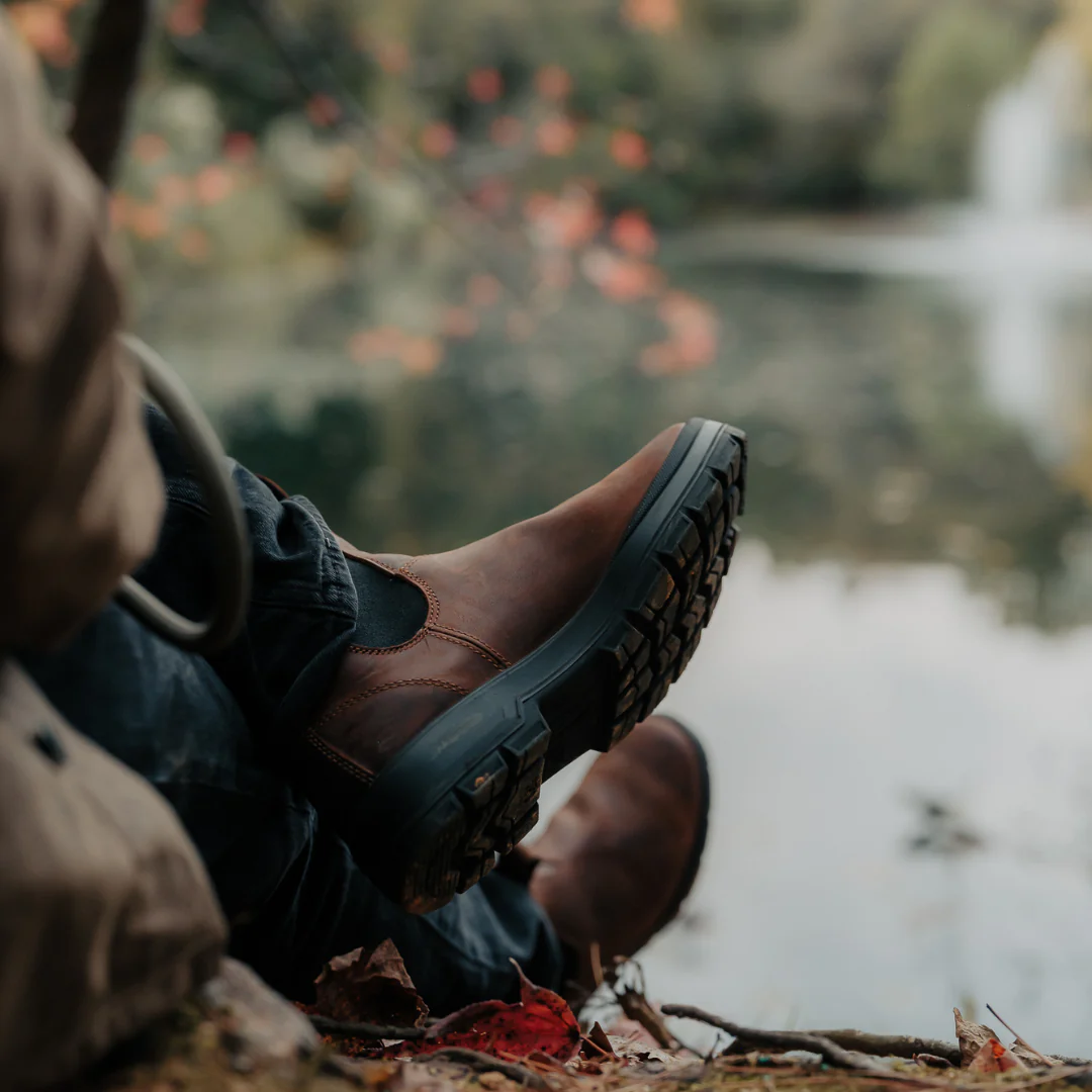 Blundstone x Filson Water-Resistant Oiled Waxed Nubuck Boot Teak - Image 3