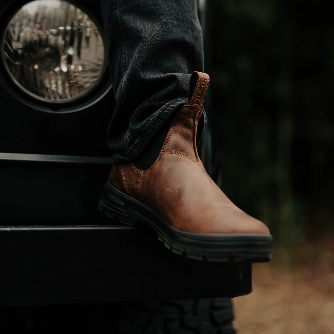 Blundstone x Filson Water-Resistant Oiled Waxed Nubuck Boot Teak - Image 6