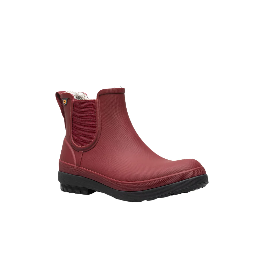 BOGS Amanda Plush II Chelsea Boot Burgundy - Image 4