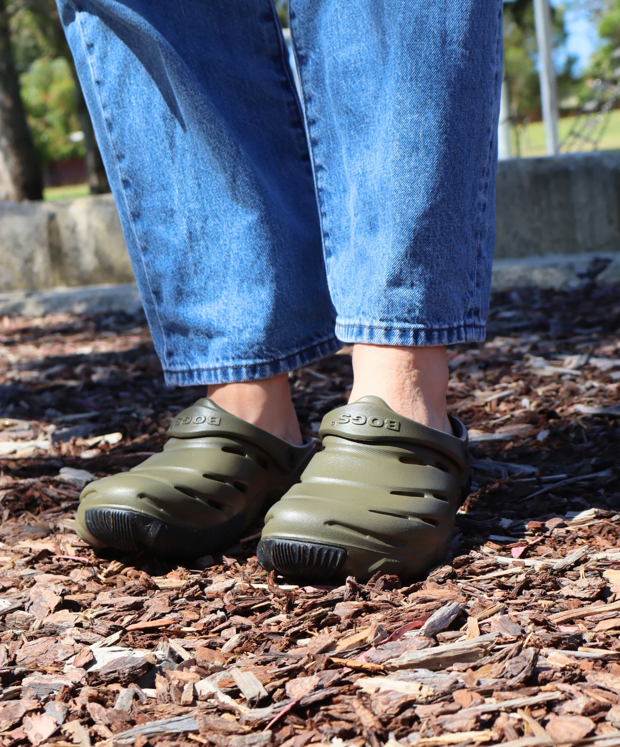 Bogs Boga Olive Unisex Clog - Image 3