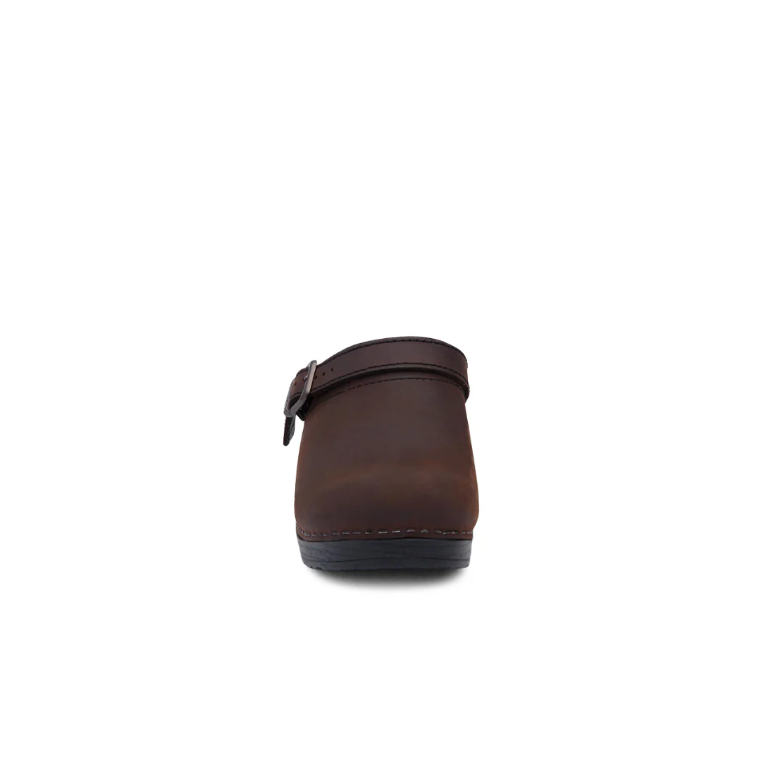 Dansko Ingrid Antique Brown/Black Oiled Clog - Image 5