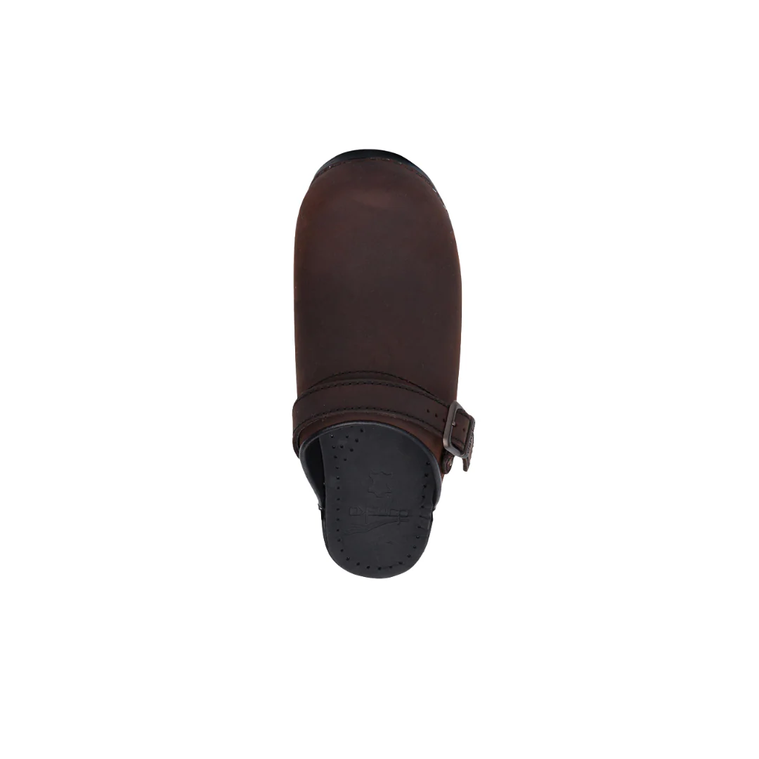 Dansko Ingrid Antique Brown/Black Oiled Clog - Image 9