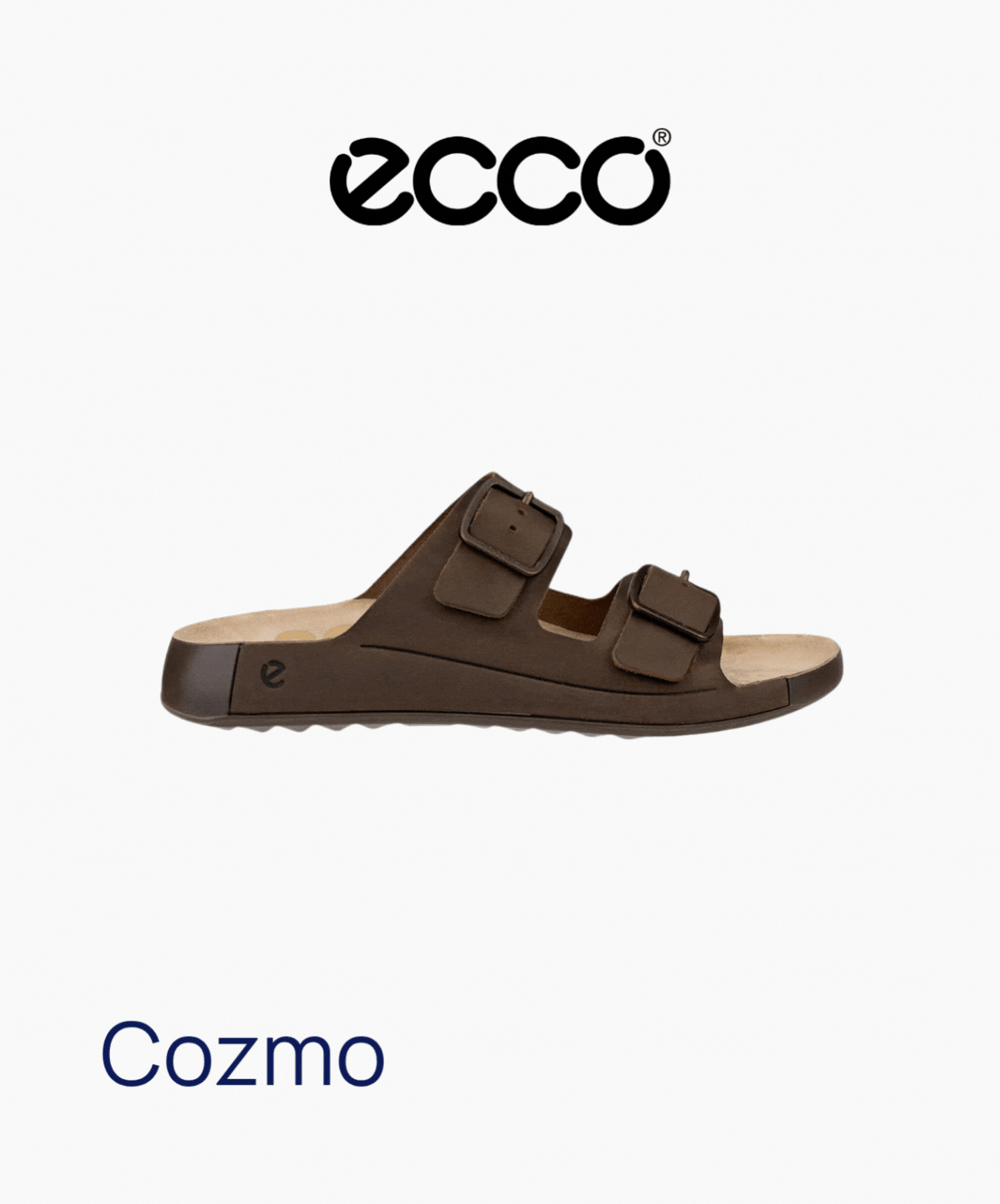 Ecco Cozmo Mens Sandal Nutmeg Brown - Image 8
