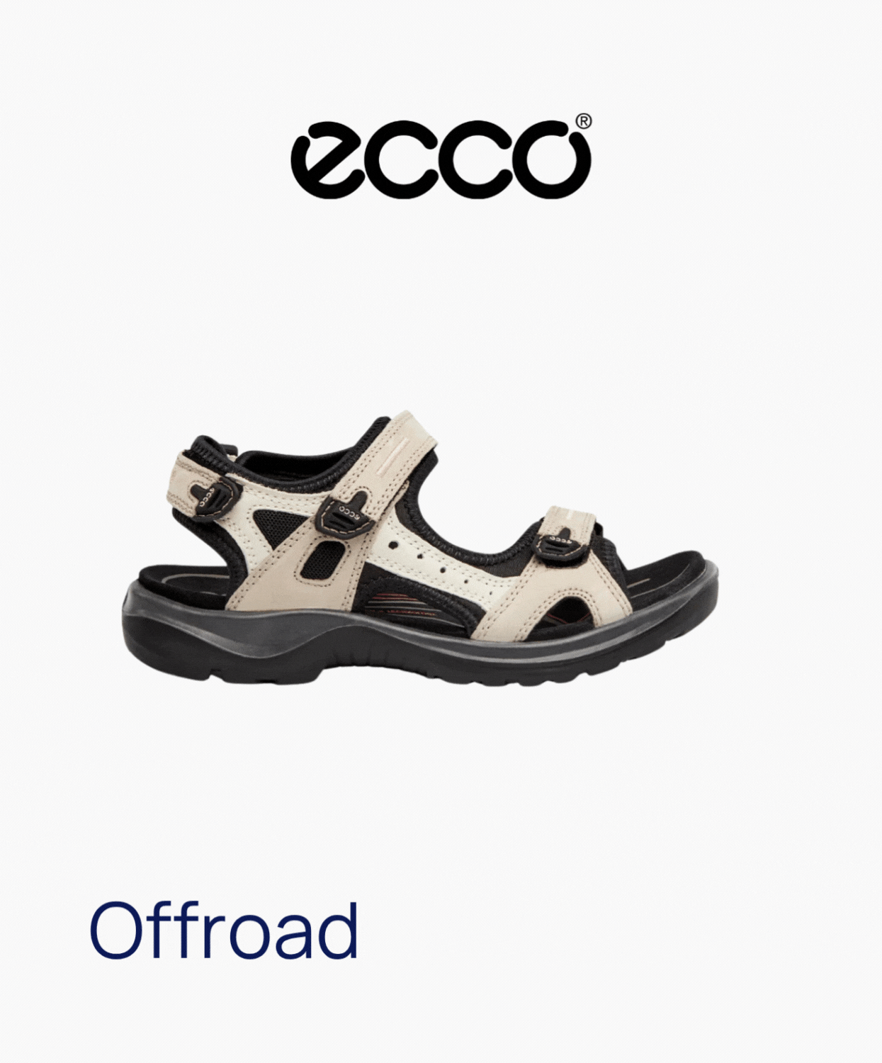 Ecco Offroad Womens Sandal Ice Black - Image 7