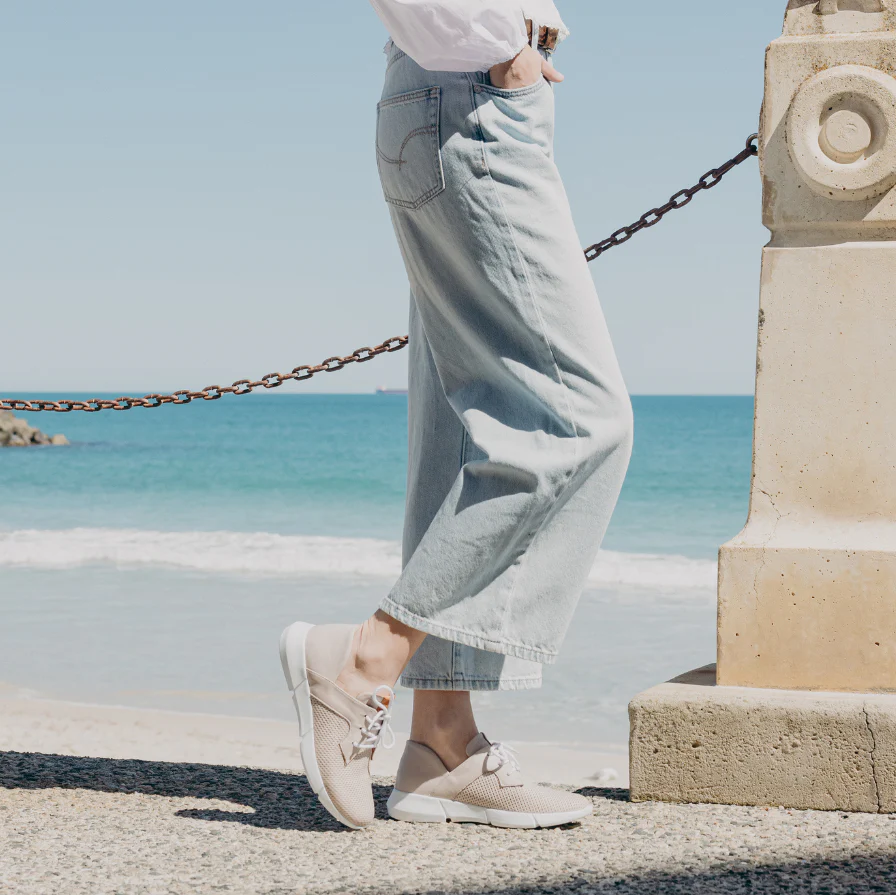 Elska Vayah Solid Taupe Sneakers - Image 6
