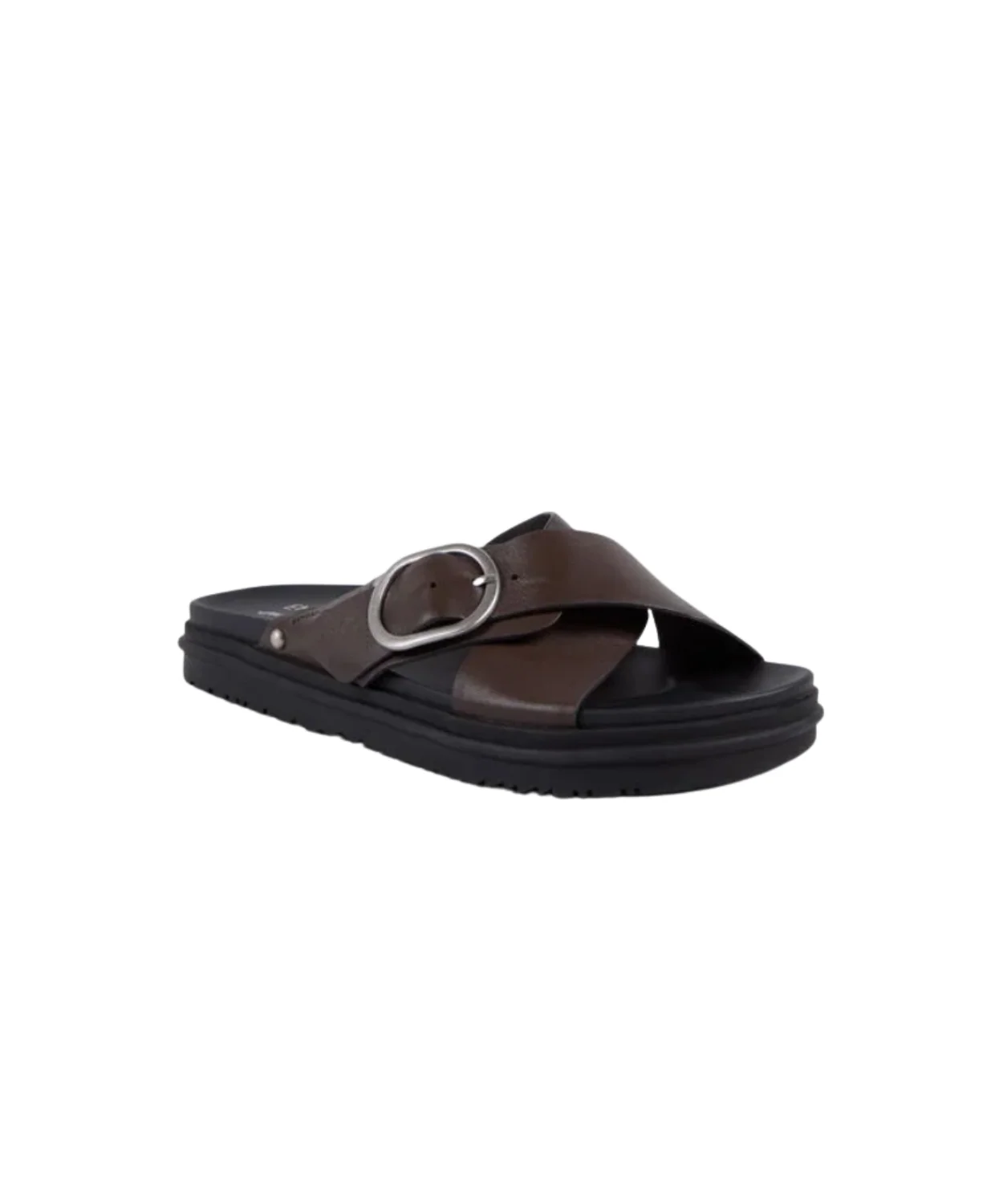 EMU Ebony Leather Slides Brown - Image 4