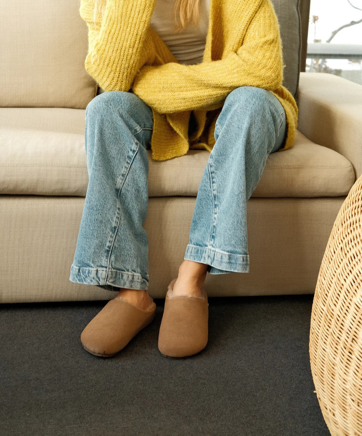 EMU Monch Camel Sheepskin Slippers - Image 3