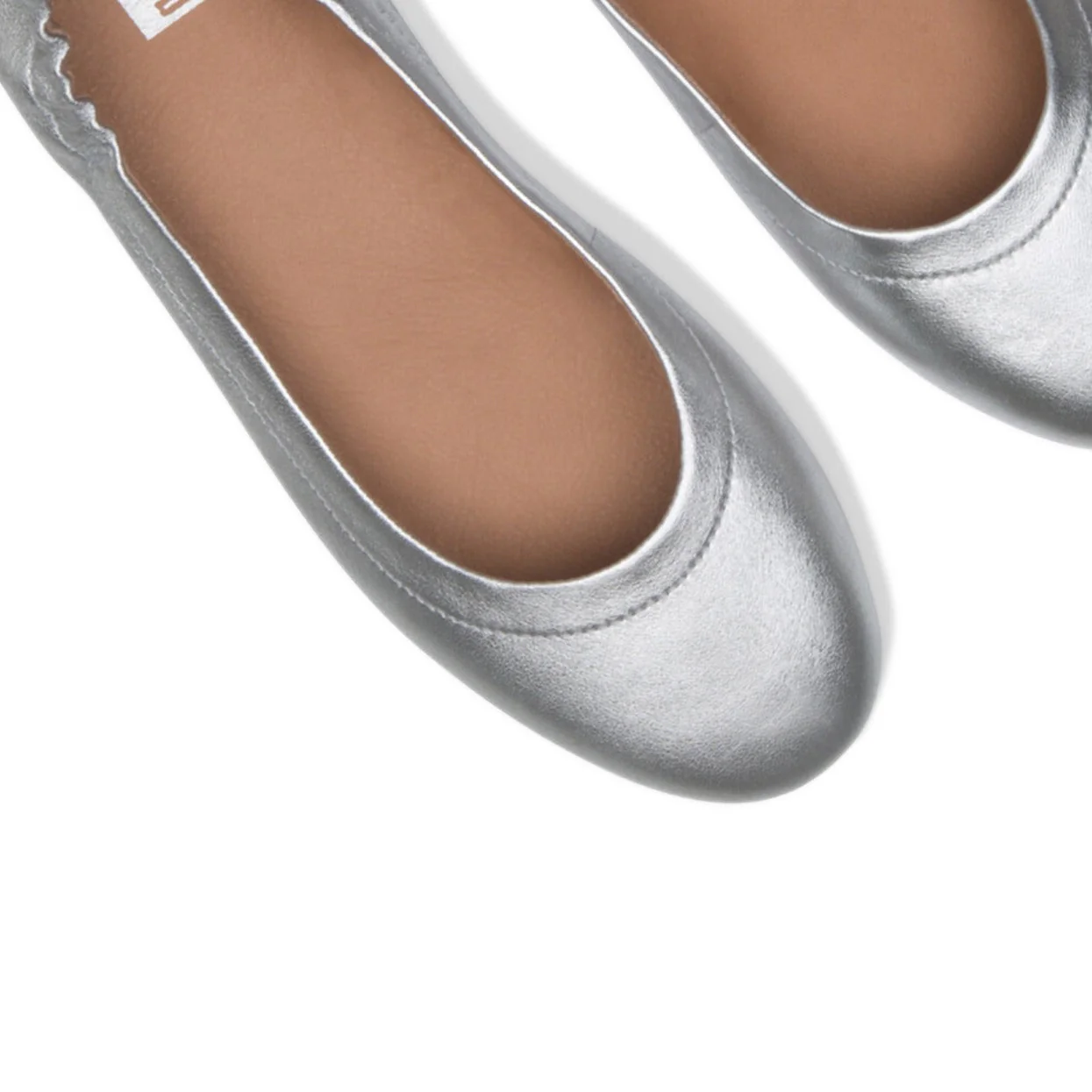 FitFlop Allegro Ballet Flats Silver - Image 3