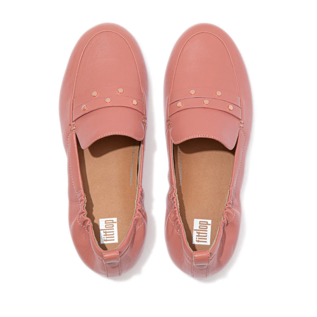 FitFlop Allegro Studded Loafers Warm Rose - Image 4