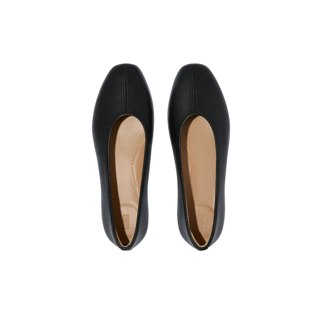 FitFlop Delicato High Cut Ballet Flat Black - Image 5