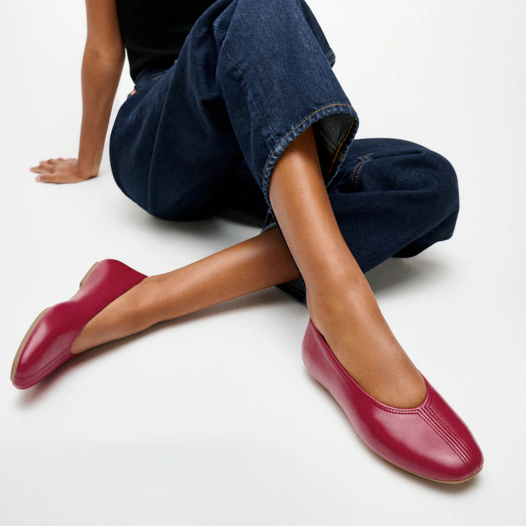 FitFlop Delicato High Cut Ballet Flat Burnt Berry - Image 3