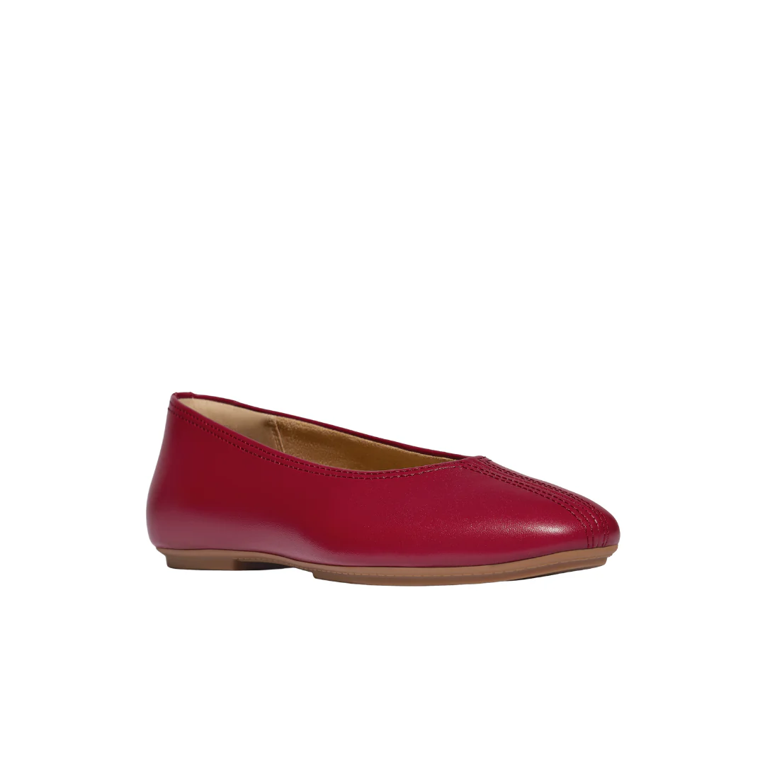FitFlop Delicato High Cut Ballet Flat Burnt Berry - Image 4