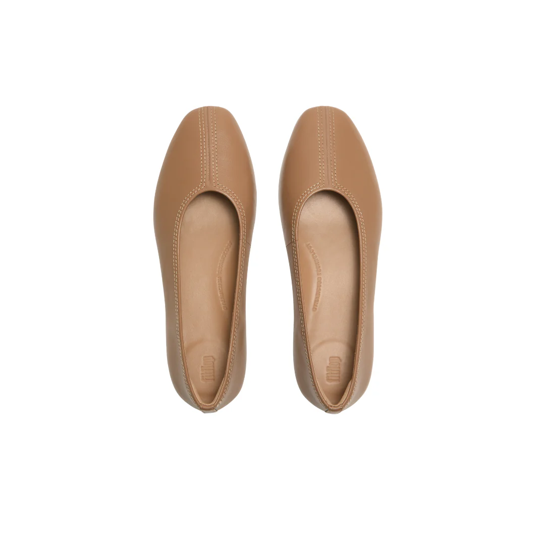 FitFlop Delicato High Cut Ballet Flat Classic Tan - Image 4