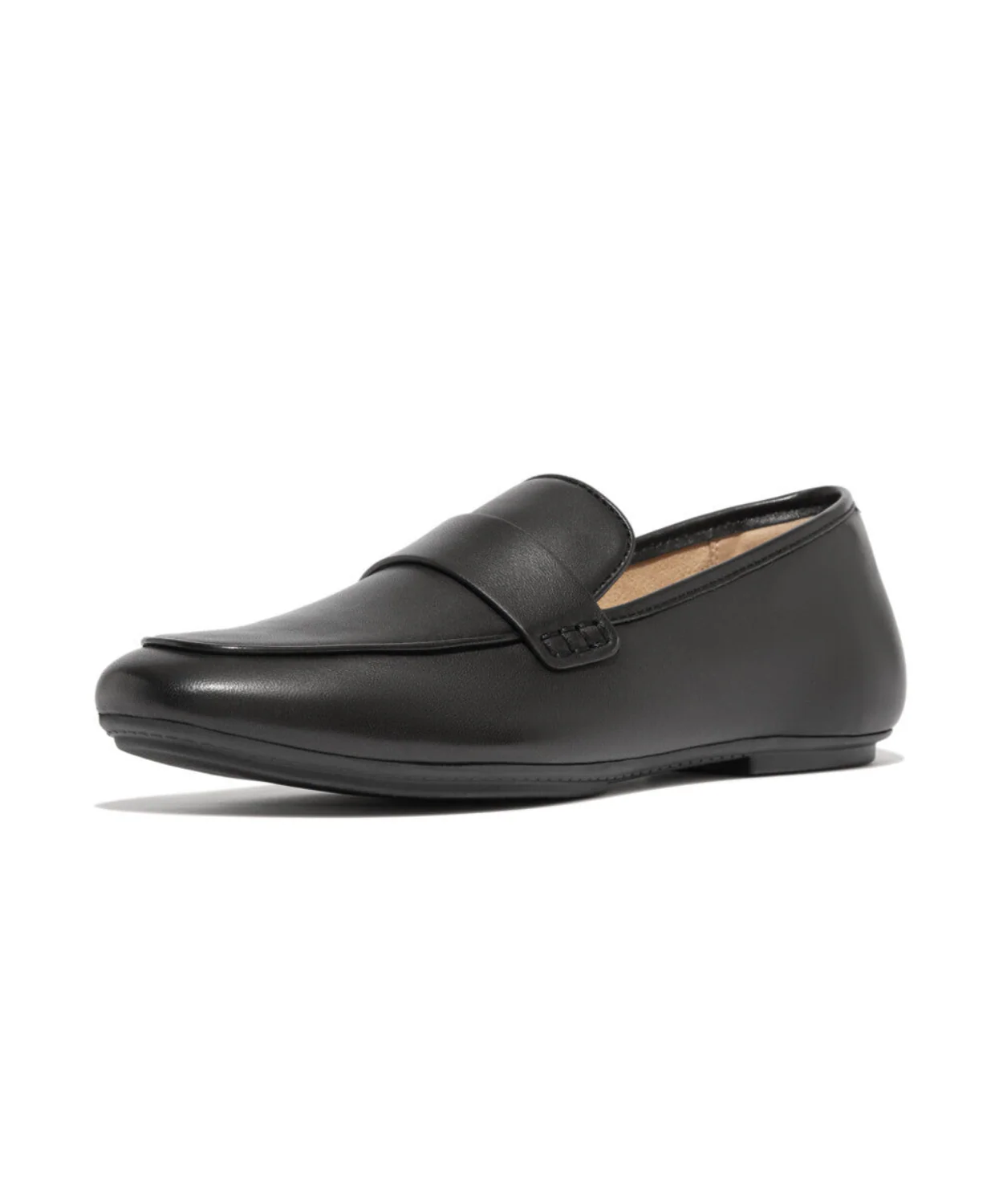 Fitflop Delicato Soft Leather Loafers Black - Image 4