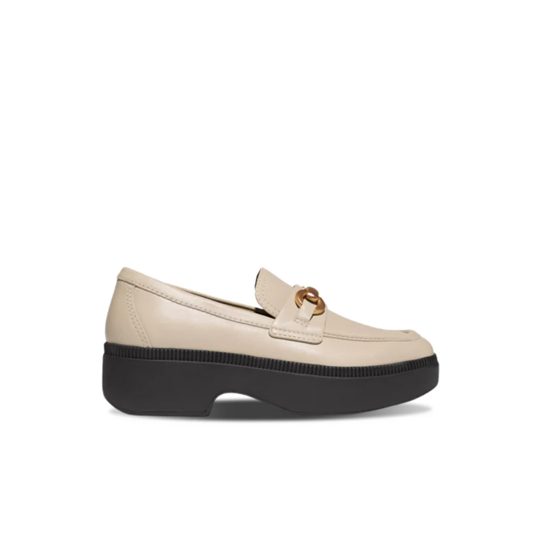 Fitflop F-Luma Chunky Snaffle Leather Demi Wedge Loafers