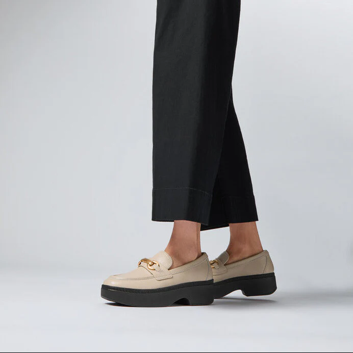 Fitflop F-Luma Chunky Snaffle Leather Demi Wedge Loafers - Image 2