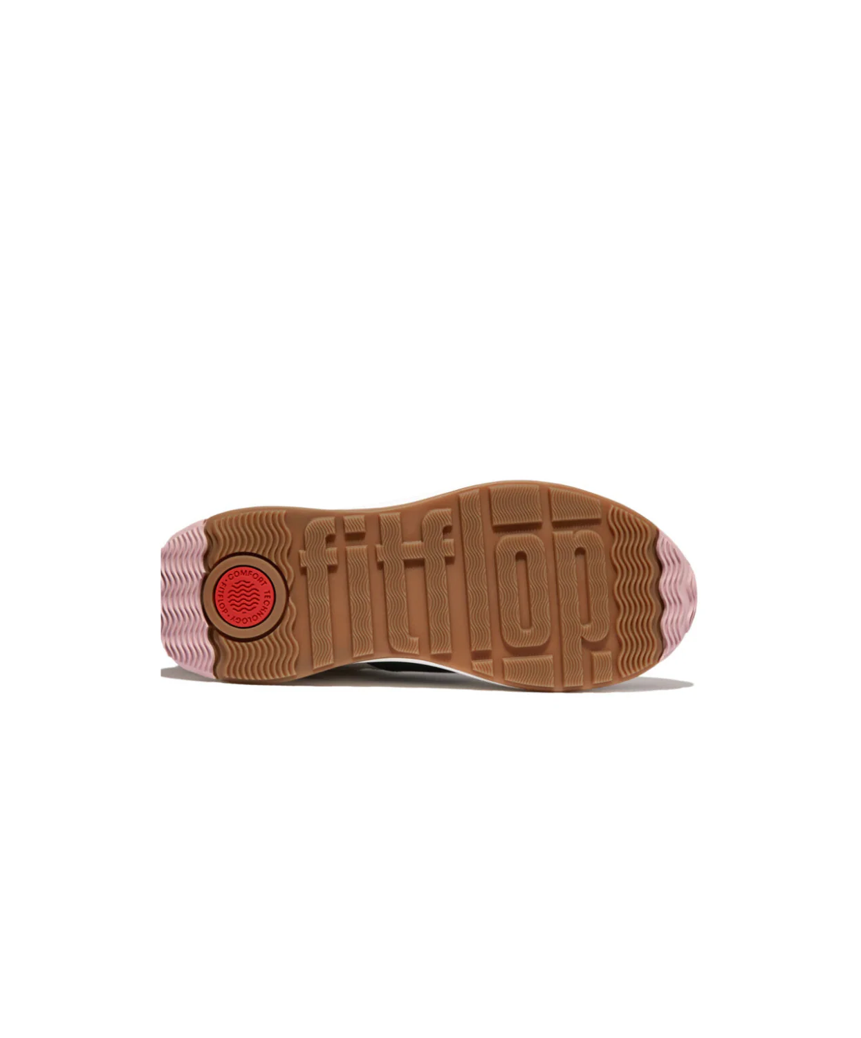 FitFlop F-Mode Flow Leather/Suede Flatform Sneaker Midnight Navy Mix - Image 5