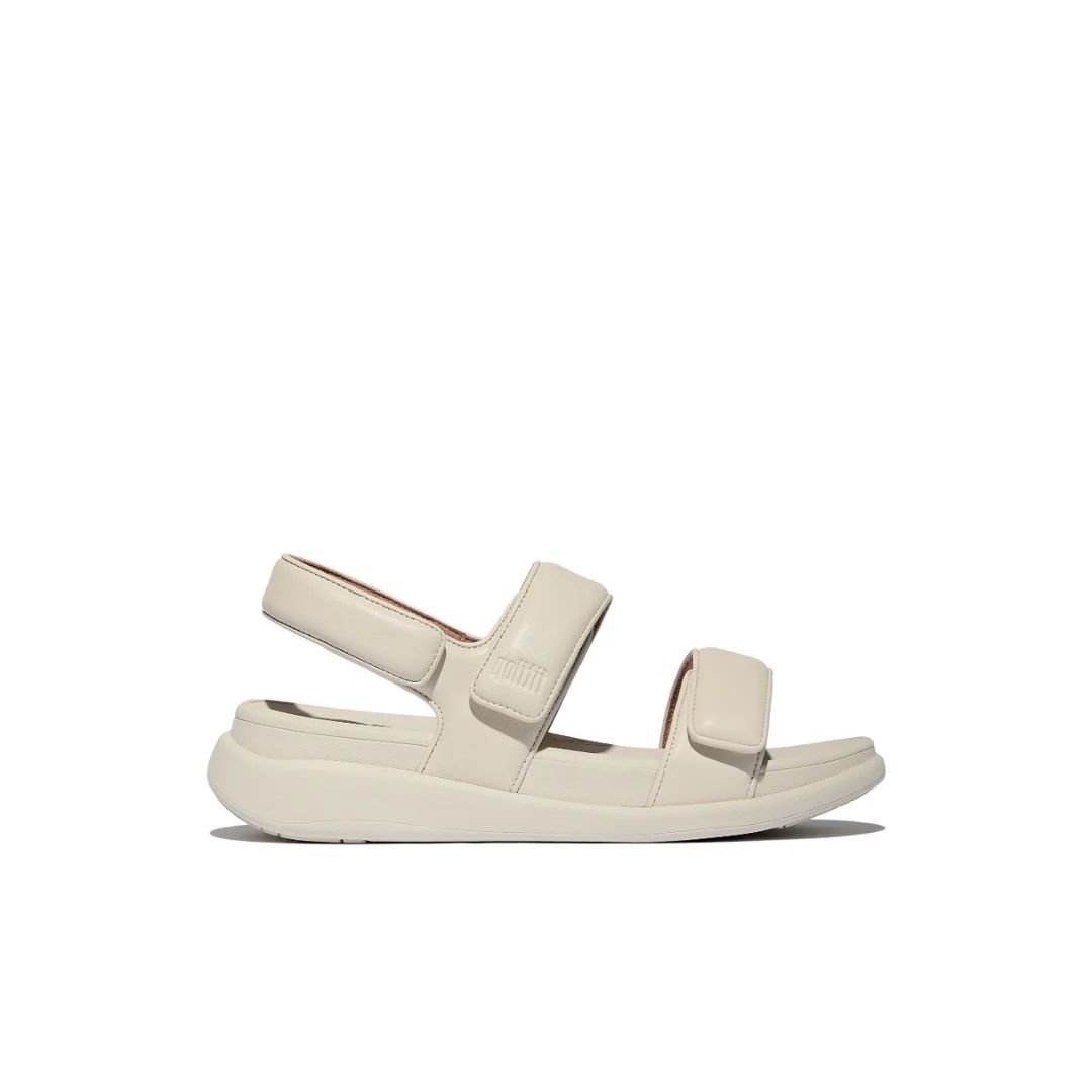 FitFlop F-Mode Go Adjustable Flatform Back Strap Sandal Paris Beige