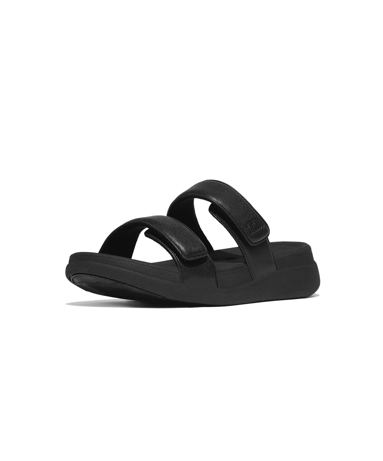 FitFlop F-Mode Go Adjustable Flatform Two Bar Slides Black - Image 3