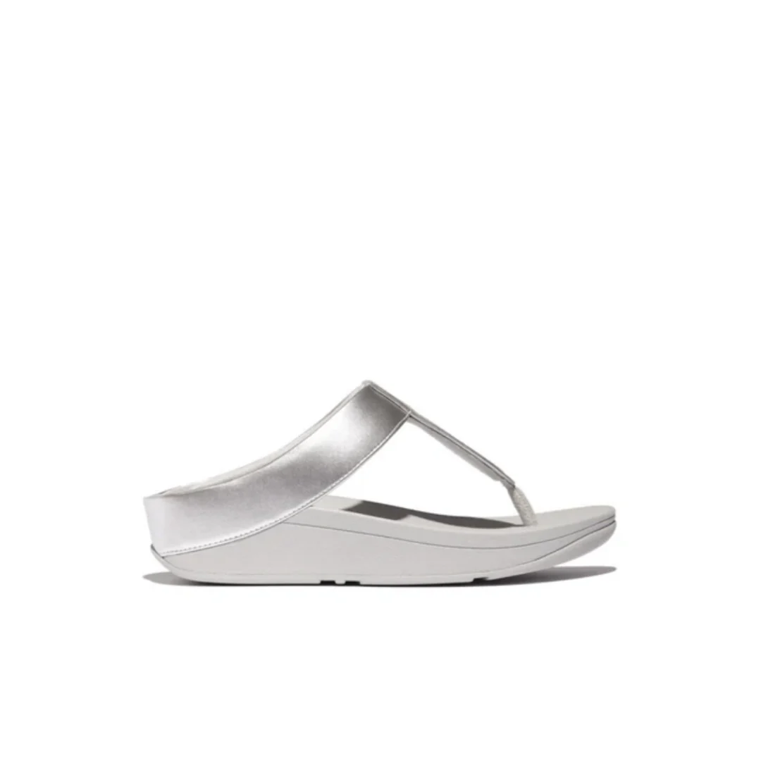Fitflop Fino Glitterdust Metallic Toe Post Silver