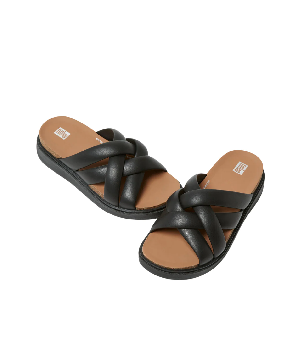 FitFlop Gen FF Padded Strap Leather Slide Black - Image 3