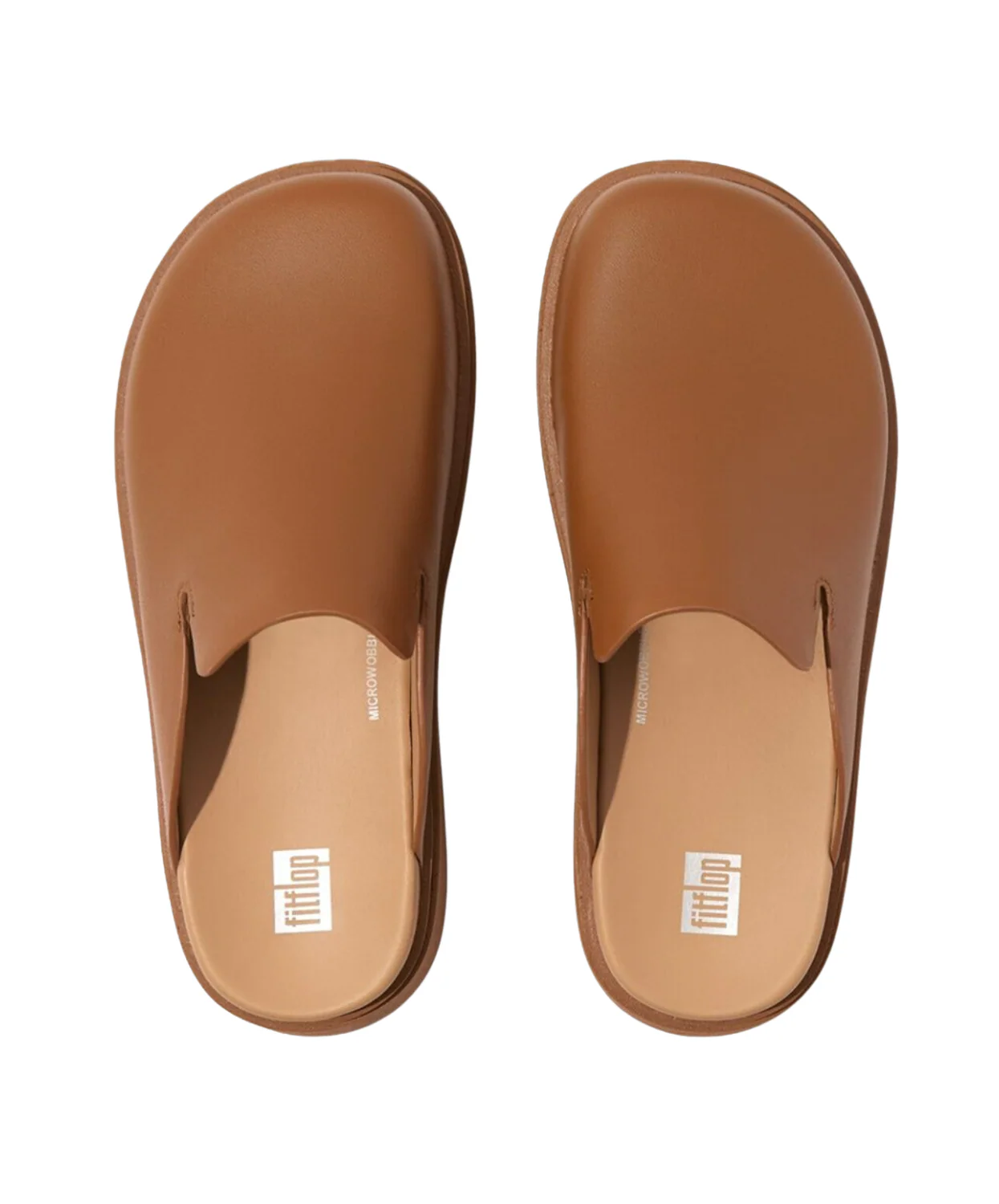 FitFlop Gen-FF Leather Mules Tan - Image 4