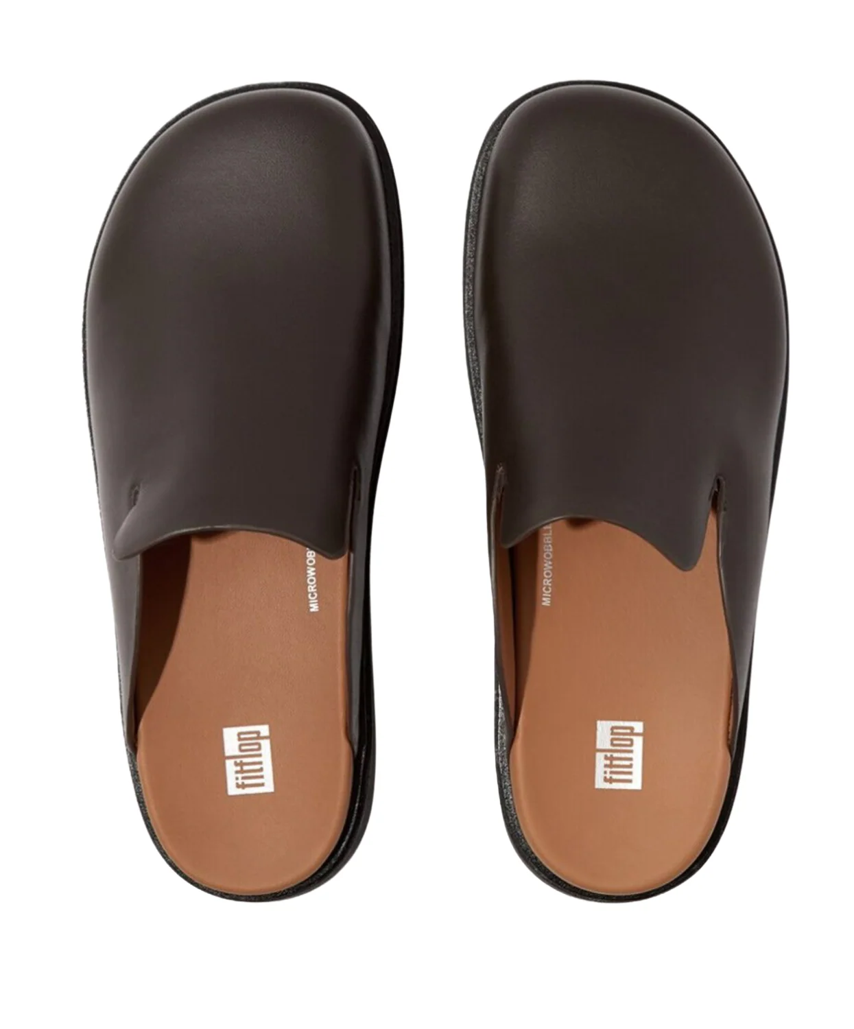 FitFlop Gen-FF Mens Leather Mules Brown - Image 3