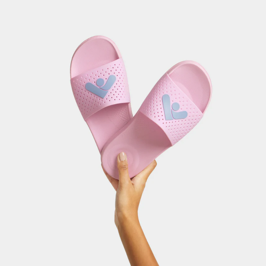 Fitflop iQushion Arrow Pool Slides Wild Lilac - Image 3