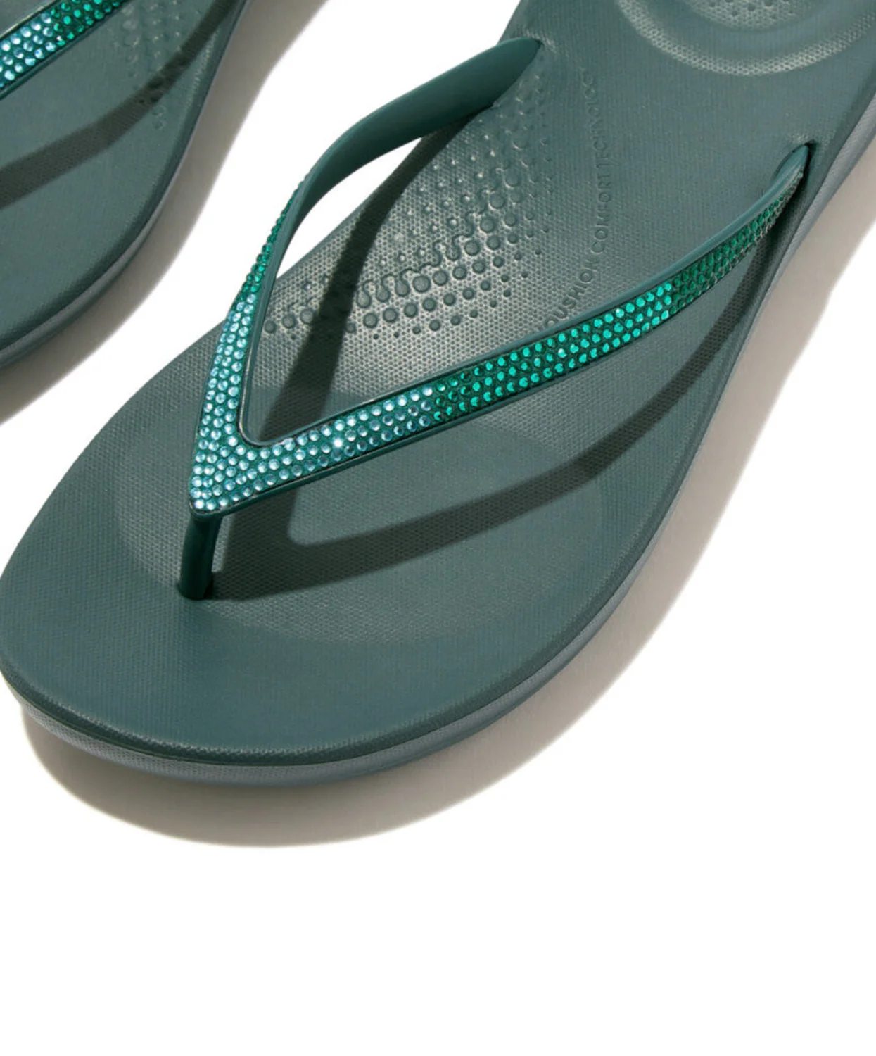 FitFlop IQushion Ombre Sparkle Deep Teal/Mint Blue - Image 4