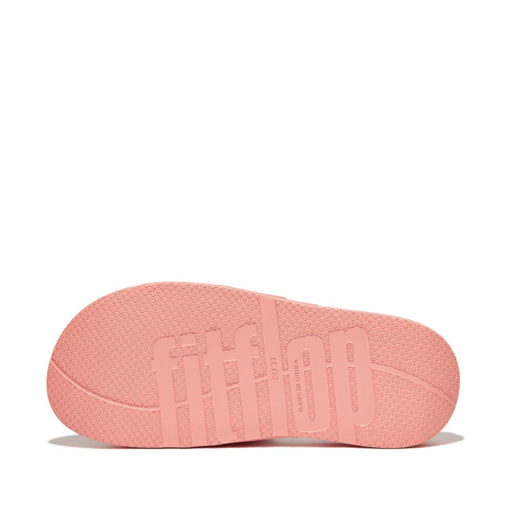 FitFlop iQushion Two Bar Buckle Slides Coral - Image 4