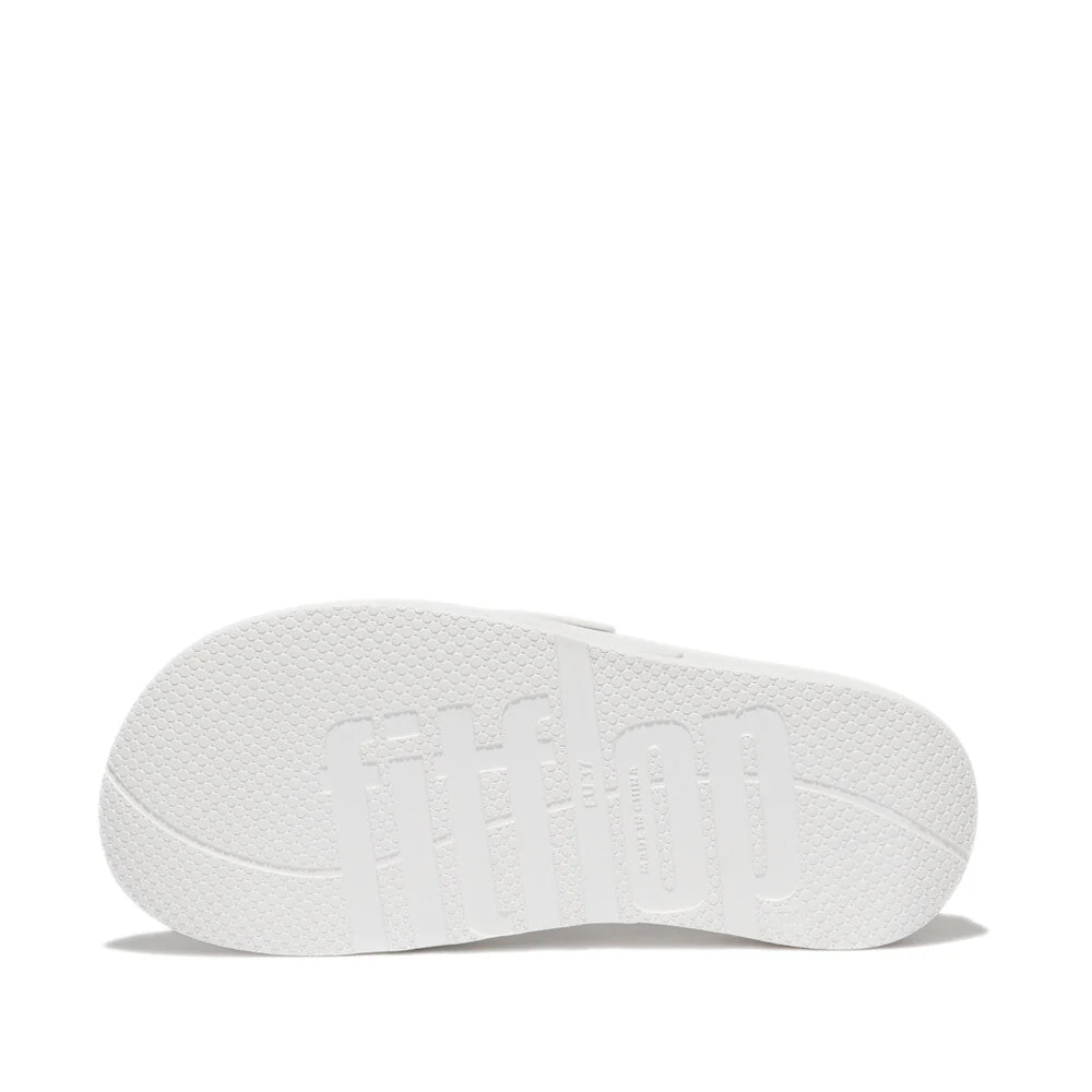 FitFlop iQushion Two Bar Buckle Slides White - Image 5