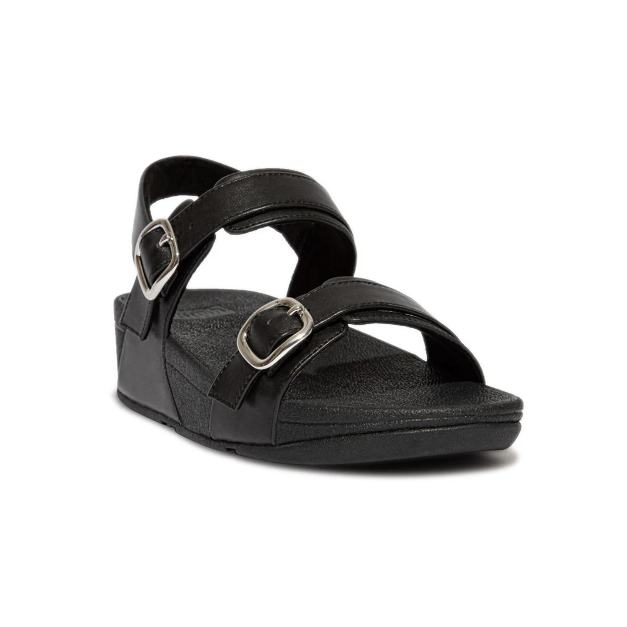 FitFlop Lulu Adjustable Leather Back-Strap Sandals Black - Image 4