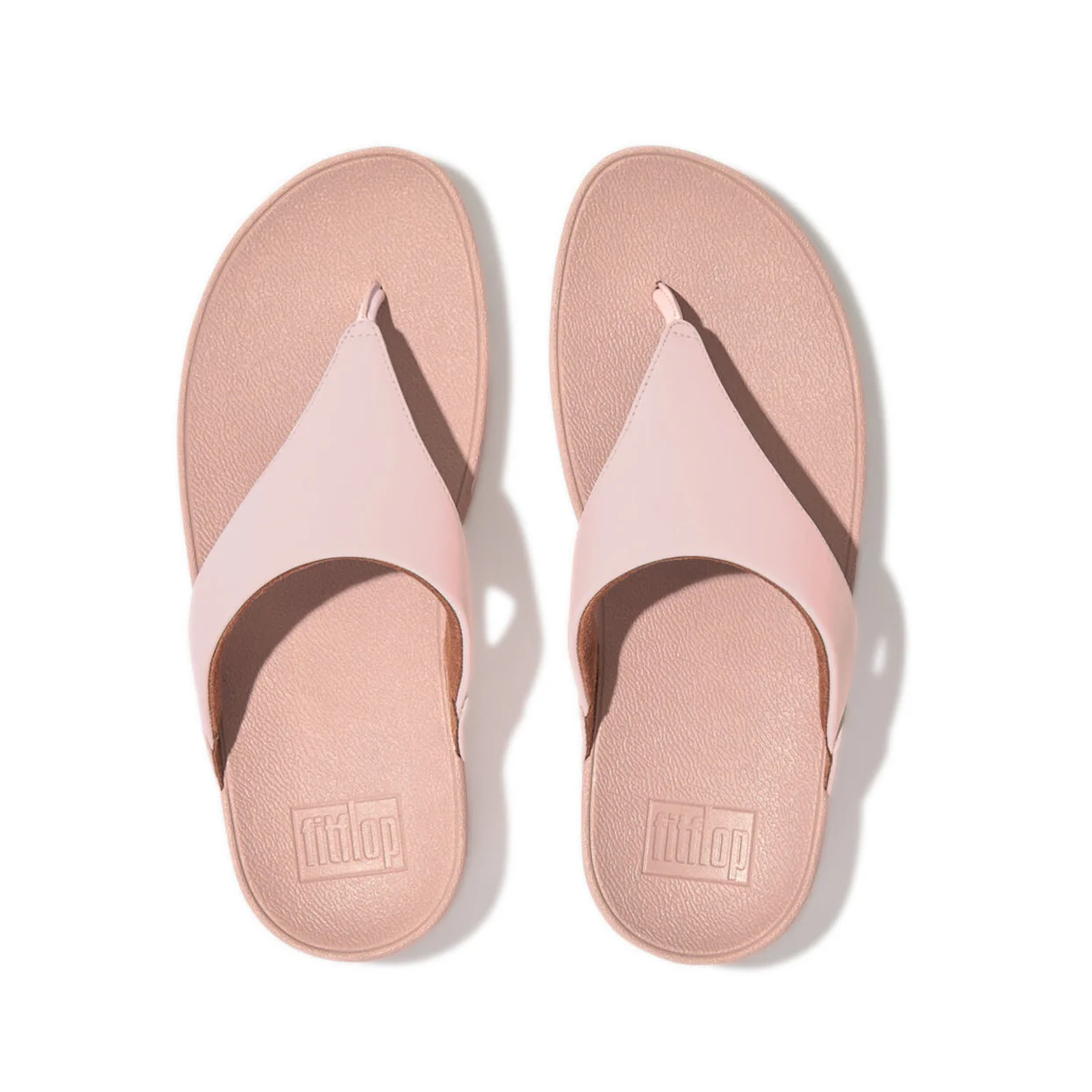 FitFlop Lulu Leather Toe Post Sandals Pink - Image 4