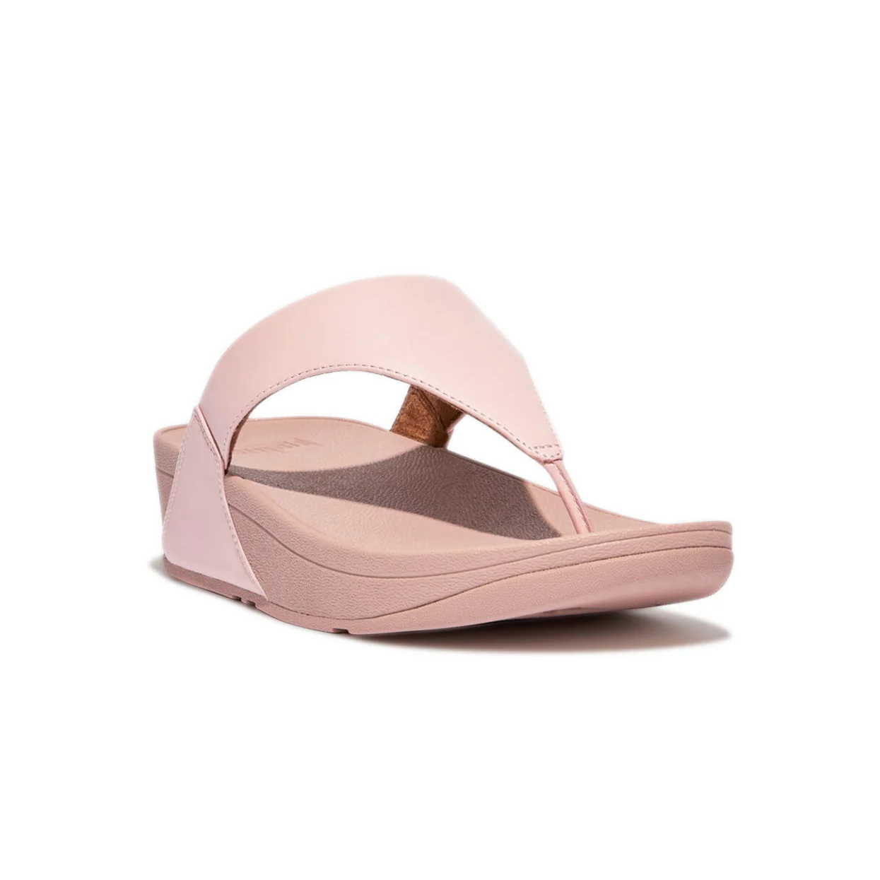 FitFlop Lulu Leather Toe Post Sandals Pink - Image 5