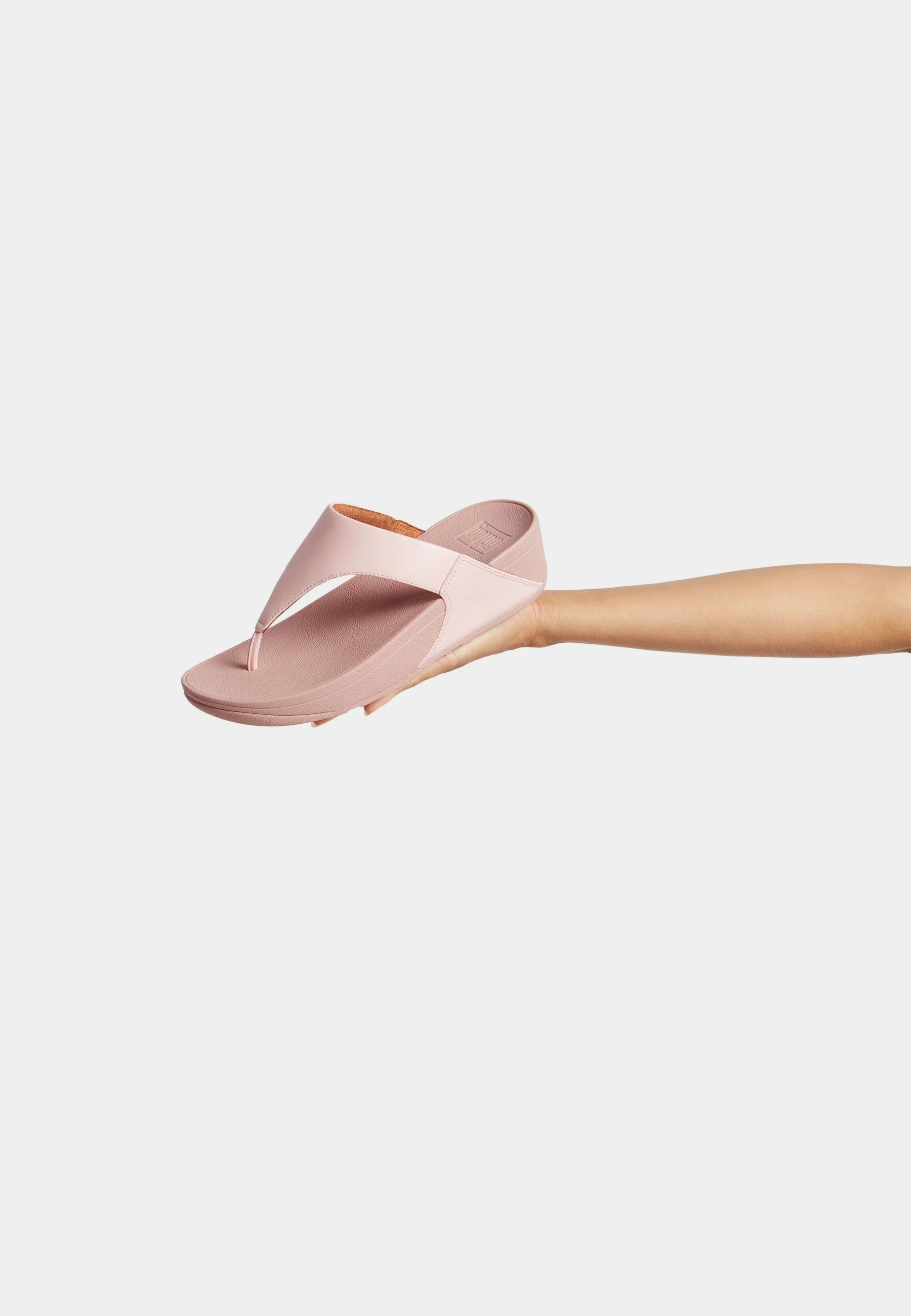 FitFlop Lulu Leather Toe Post Sandals Pink - Image 6