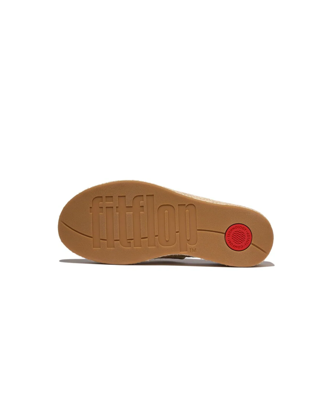 FitFlop Platform Espadrille Leather Wedge Slides Platino - Image 6