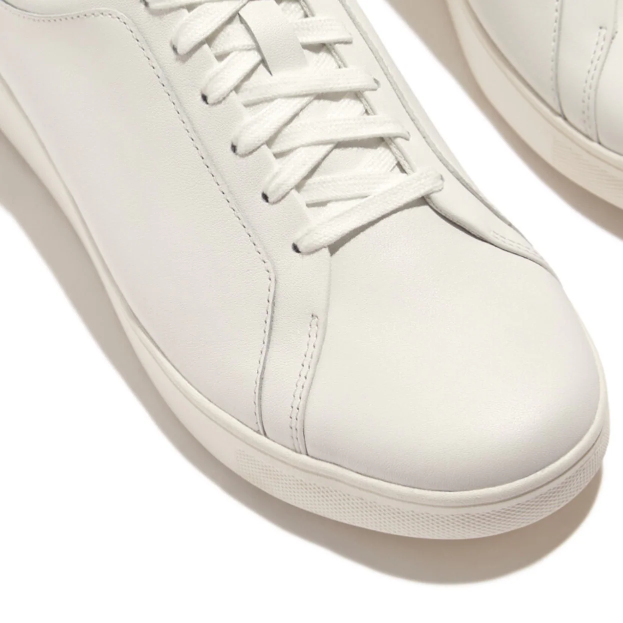 Fitflop Rally Crystal Blush Backtab Leather Sneaker White - Image 3